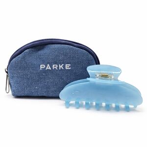 Parke Sky Blue Hair Claw Clip and Parke Denim Coin Purse
